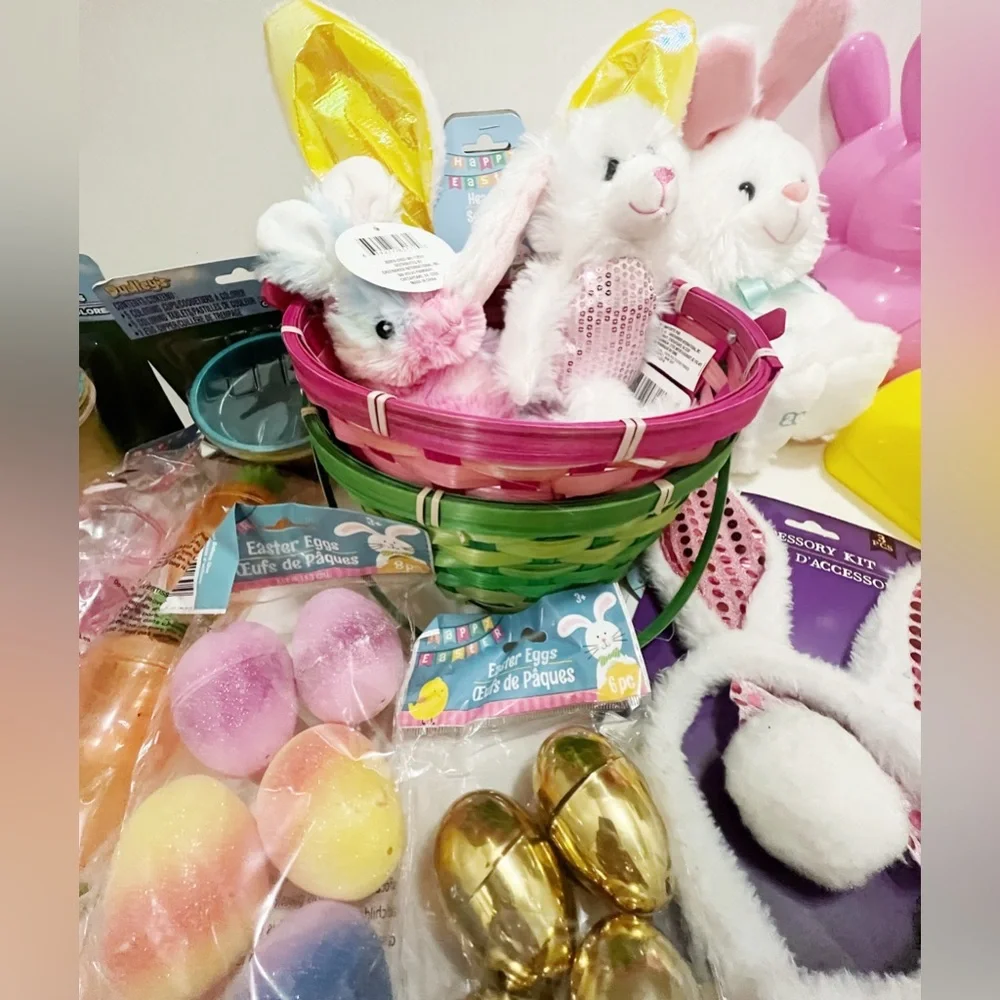 New lot of 21 Easter decoration Bunny and Egg • Baskets and more ...